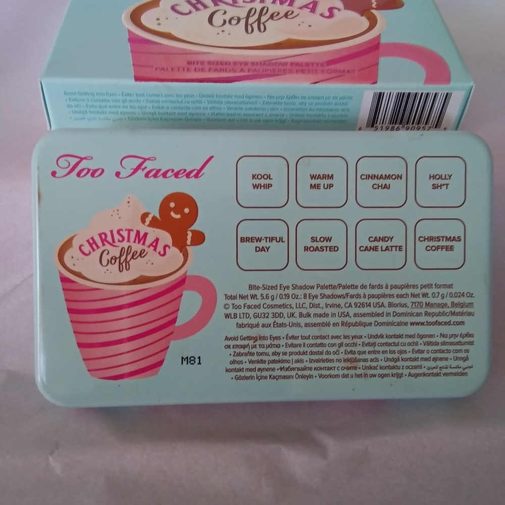 Too Faced Christmas Coffee Eyeshadow Palette-NWT - Picture 5 of 5